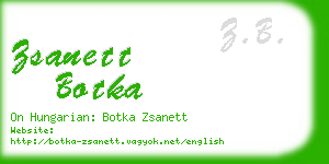 zsanett botka business card